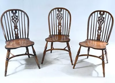 Set 3 Windsor Side Chairs Farmhouse Cottage Diner • $930