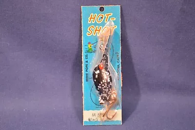 Eddie Pope's Hot Shot Fishing LureBlack Sparkles GlitterM516New In Pack • $7.75