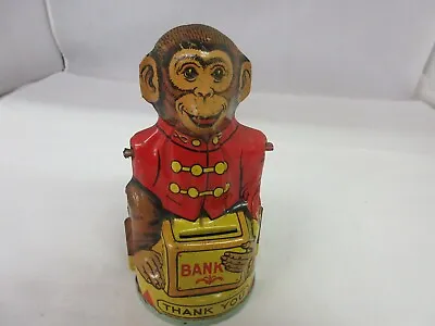 Vintage J Chein Monkey Bank Childrens  Bank Savings Bank  358- • $75