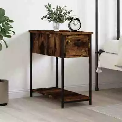 Bedside Table Nightstand Side Cabinet Storage Cabinet Engineered Wood VidaXL • $68.99