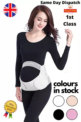 £8.99 • Buy UK Maternity Pregnancy Belt Lumbar Back Support Waist Band Belly Bump Brace