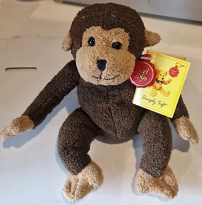£9.99 • Buy Vintage KEEL TOY Simply Soft Collection Monkey Miniature Plush Toy With Tags VGC