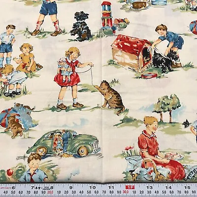 1996 Nicole De Leon Vintage Kids Alexander Henry Fabrics Cotton By The Half Yard • $18