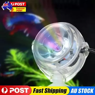 Mini Waterproof Aquarium LED Spotlight Fish Tank Underwater Lamp (Colorful • $16.49