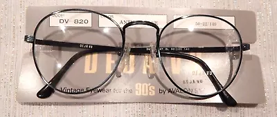 Vintage DEJA VU DV-820 Ant Blue 50/22 P3 Metal Eyeglass Frame New/Old Stock #240 • $9.99