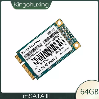 Kingchuxing MSATA Internal SSD 64GB Laptop Hard Disk Drives 370MB/S • £13.46