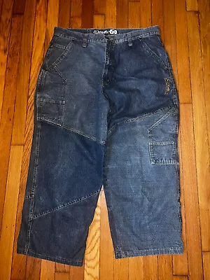 VINTAGE Y2K 2000's P MILLER HIP HOP MASTER P REALLY BAGGY JEANS Sz 40 NO LIMIT • $59.99