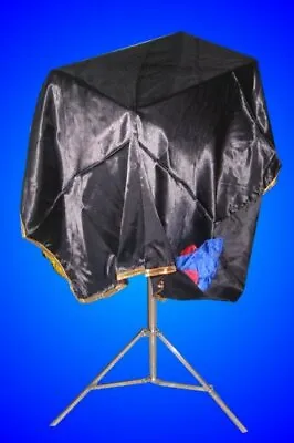 MAGICIANS TABLE CLOTH 44  UTILITY SERVANTE Side Pocket Magic Trick Holder Black  • $24.95