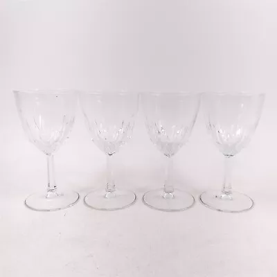 4 Vintage Lead Glass Crystal Water Goblet Glasses 5.75  • $39.95