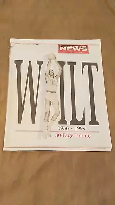 WIILT CHAMBERLAIN 30-Page Tribute Philadelphia  Daily News Oct.23 1999 • $12.50