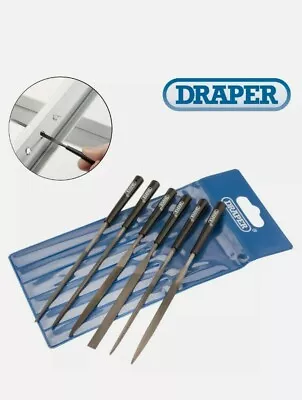 £9.49 • Buy Draper Fine Needle File Set Precision Jewellers Small Metal Hand 140mm - 6 Pack