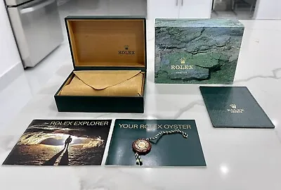 Authentic Vintage ROLEX Explorer Watch Box COMPLETE SET Holder Booklet Tag • $339