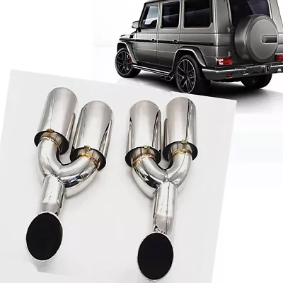 Car DUAL Exhaust Muffler Tip Pipe For MB Benz G W463 G500 G55 G63 Sport 07-15 US • $232.92