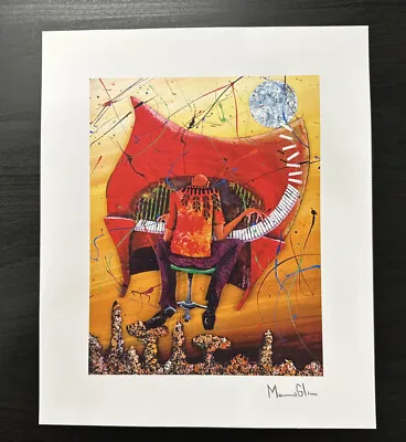 Artist Marcus Glenn  Keys To The Soul  (RED) 2021 Lithograph Park West COA 12x10 • $25