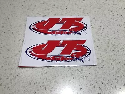 JT RACING SPROCKET 2 SET STICKER V8 CARS 4x4 TRUCKS MACK DRAG MOTORCYCLE HONDA • $5.99