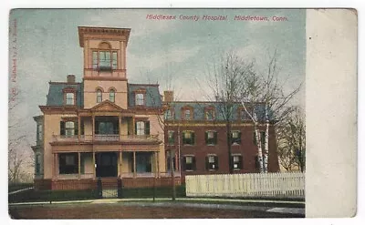 Middletown Connecticut Vintage Postcard View Of Middlesex County Hospital 1907 • £1.93