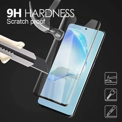 For Samsung Galaxy S10 S20 S9 S8 Plus Tempered Glass Screen Protector Case Cover • £0.99