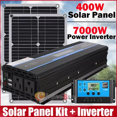 400W 12V Flexible Solar Panel Kit+7000W Inverter For RV Camping Off-Grid Rooftop • $114.67