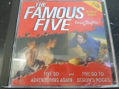 Enid Blyton Famous Five Go Adventuring Again & Demon Rocks Two Audio Book Cds • £9.99