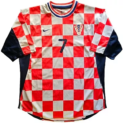 Croatia Rare Vintage Match Worn Shirt Jersey Trikot Maglia Hrvatska RapaiĆ KovaČ • $666