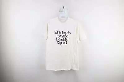 Vtg 90s Mens L Spell Out The Original Radical Dudes Michelangelo Art T-Shirt USA • $84.96