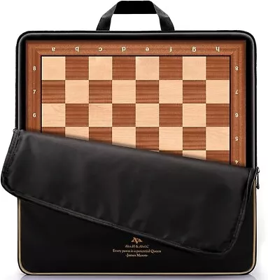 18.875  Professional Wooden Tournament Chess Board/Mahogany & Maple Inlaid • $94