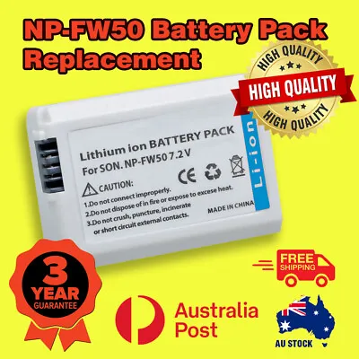 $19.90 • Buy NP-FW50 Battery For So.NY Alpha A3000 A3500 A37 A5000 A5100 A6000 A6300 A6500 AU