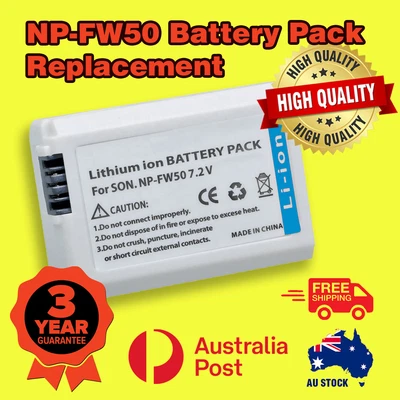 $19.90 • Buy NP-FW50 Battery For So.NY Alpha A3000 A3500 A37 A5000 A5100 A6000 A6300 A6500 AU