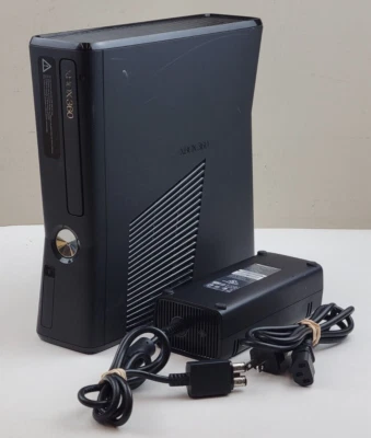 $62.99 • Buy Microsoft Xbox 360 S Slim 250GB Model 1439 Console & OEM Power Supply - WORKS!