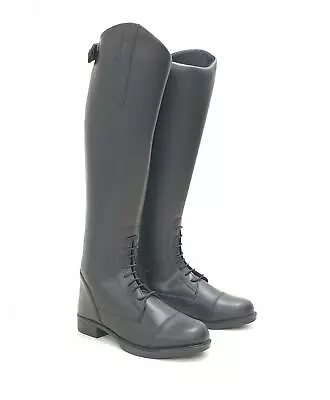 HKM Women's Equestrian Boots - New Fashion Size 36 H 44cm - W 35cm Black *NEW* • £35.68