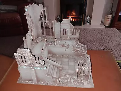 Lot #5 Gothic Ruins Of An Abbey - Scenery Terrain Games Workshop Warhammer Type • £29