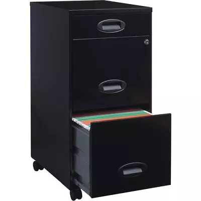 Lorell® SOHO 18  3-Drawer File Cabinet 14.3  X18  X29.5  Black EA • $114.80
