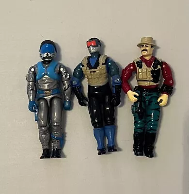 Vintage GI Joe Cobra Action Figures 1980’s Hasbro Lot Of Three • $18