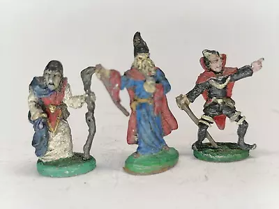 Advanced Dungeons And Dragons Vintage 3 Metal Wizards Sorcerers  1980s Lot 134 • $14