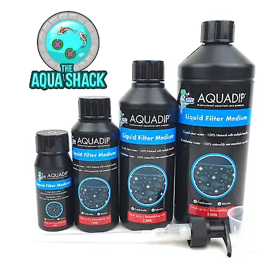 £8.49 • Buy Aquadip Liquid Filter Medium Crystal Clear Water Aquarium Treatment Fish Tank