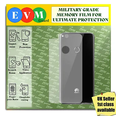 Back Protector For Huawei P8 Lite 2017 TPU HYDROGEL FILM Clear Cover • £3.99
