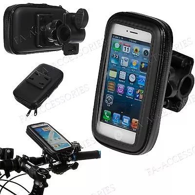 Case For Apple IPhones Waterproof Rain Bicycle Motor Bike Handlebar Mount Holder • £7.98