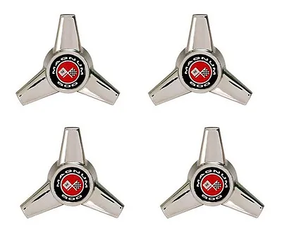 NEW! Ford Mustang Magnum 500 Spinner Hub Caps Wheel Centers Set Of 4 Knock Off • $156.95