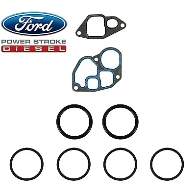 ✅ Ford 7.3L Powerstroke Diesel Engine Fel-Pro Oil Cooler Gasket O-ring Kit 94-03 • $39.99