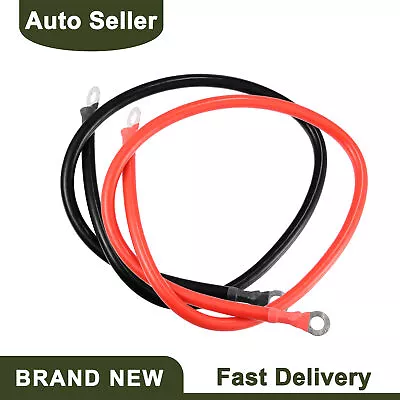 Piece Of 2 2 AWG Gauge 120cm 5/16   Battery Cables Power Inverter Wire Set • $58.89