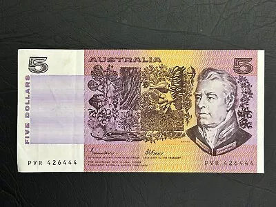 1985 $5 Johnston Fraser Australian Banknote - PVR Prefix • $14