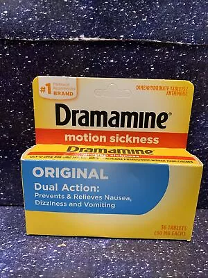 Dramamine Motion Sickness Relief 50 Mg 36 Tablets 07/25 • $17.88