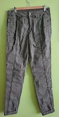 Marrakech Olive Green Jogger Stretch Printed Cotton Pants Size 28 New W/O Tags • $79