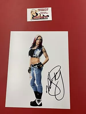 Velvet Sky AUTOGRAPHED 8x10 TNA Impact Wrestling With Zombie Hideout Store COA • $24.99