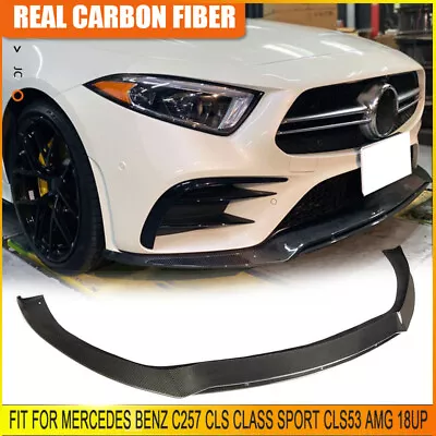 Carbon Fiber Front Bumper Lip For Mercedes Benz C257 CLS450 CLS550 CLS53 AMG 18+ • $569.99