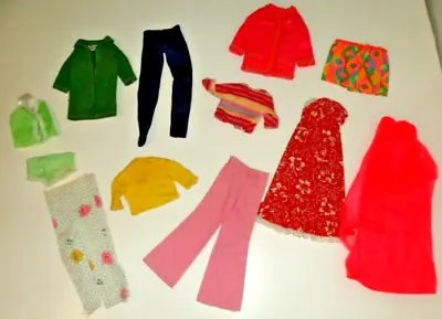 Mattel Barbie FRANCIE SKIPPER TLC FLAWED CLOTHES LOT 1970'S DRESS COAT SLACKS ++ • $25