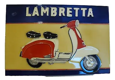 SCOOTER Art Ceramic Tile Picture Tile Photo Art Tile  Decor LAMBERETT A MODS • £12