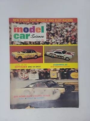 Model Car Science May 1967 Magazine Table Top Slot Car Racing Original • $14.95