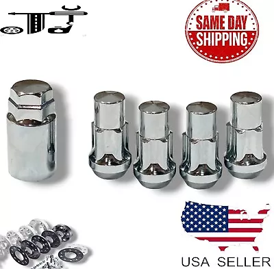 4Pc Chrome 9/16-18 Anti-Theft Wheel Lock Lug Nut Kit Fit Chevrolet Vintage Truck • $16.99