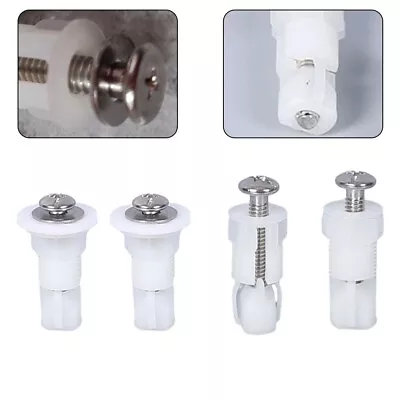 Functional Stainless Steel Toilet Lid Hinge Screws Ideal For Toilet Repairs • £4.93